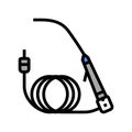 cystoscope urology color icon vector illustration