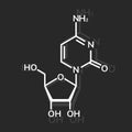 Cytidine chemical formula