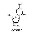 Cytidine chemical formula