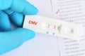 Cytomegalovirus positive test result