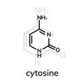 Cytosine chemical formula