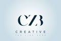 CZB abstract letter logo Royalty Free Stock Photo