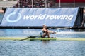 Czech athlete on a World Rowing Cup Competition rowing