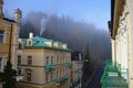 Czech city strong fog