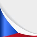 Czech flag background. Vector illustration.