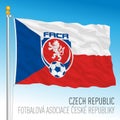 Czech flag with national football federation logo