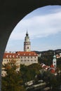 Czech historic beauty - Cesky Krumlov Royalty Free Stock Photo