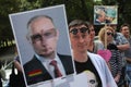 Czech homosexual activists protest against the Russian anti gay laws