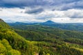 Czech - impressive views of the nearby and far away surroundings from stone bridge Pravcicka brana