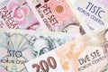 Czech koruna a business background Royalty Free Stock Photo