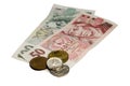 Czech Koruna (CZK) on White Royalty Free Stock Photo