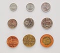 Czech korunas coins Royalty Free Stock Photo