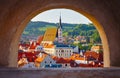 Czech Krumlov Republic view at old town