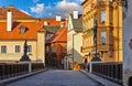 Czech Krumlov Republic view with old wooden