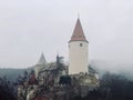 KÃâ¢ivoklÃÂ¡t castle in foggy weather