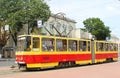 Czech-made Tatra trams in Vinnytsia, Ukraine