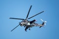 Czech Mil Mi-24 Hind attack helicopter Royalty Free Stock Photo