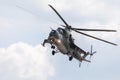 Czech Mil Mi - 24 Hind attack helicopter Royalty Free Stock Photo