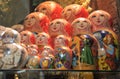Czech nesting dolls on display in Prague