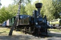 Historical Steam Engine in Czech Railways Museum Luzna u Rakovnika, Czech Republic, Europe