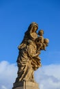 Czech, Prague, gothic sculpture of the Saint Anne on the Charles Royalty Free Stock Photo