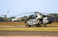 Czech Republic Air Force Mil Mi-171Sh transport and attack helicopter at Kleine-Brogel Air Base, Belgium - September 13, 2021 Royalty Free Stock Photo