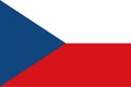 Czech Republic Flag. Official flag of Czech Republic. Vector illustration