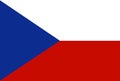 Czech Republic flag vector.Illustration of Czech Republic flag