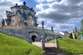 Complex of baroque hospital from 1692 with M.B. Braun statues, Kuks, East Bohemia, Czech Republic Royalty Free Stock Photo