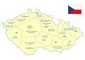 Czech republic map - cdr format