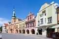 Main square with townhall, town Melnik, Czech republic Royalty Free Stock Photo