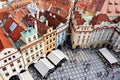 Czech Republic. Prague. Aerial view of the old town