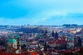 Czech republic, Prague city panorama. City Prague panoramic view