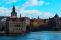 Czech republic, Prague city panorama. City Prague panoramic view