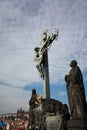 Czech Republic, Prague , sculpture on the Charles Bridge