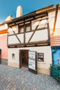 Little houses on Golden street, Hrandcany Castle in Prague, Czech Republic Royalty Free Stock Photo