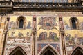 Czech Republic. Prague. St. Vitus Cathedral. Gothic style, 14th century. Golden Gate decorated with Venetian mosaics by Niccoletto Royalty Free Stock Photo