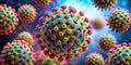 Czech Republic Scientists Develop West Nile Virus Vaccine 3D Microscopy Unveils Killed Virus Structure for Enhanced Royalty Free Stock Photo