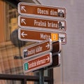 Czech Republic - Street Sign - Prague Royalty Free Stock Photo