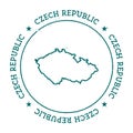 Czech Republic vector map. Royalty Free Stock Photo