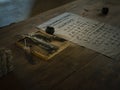 Czech republic, Velehrad,Modra , 25 july 2021: Old Church Slavonic Alphabet