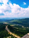 Czech Republic view from top. Royalty Free Stock Photo