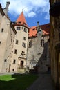 Czech, Romanesque architecture, tourism, castle Bouzov, Olomouc, beautiful view, antiquary, noble family,