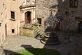 Czech, Romanesque architecture, tourism, castle Bouzov, Olomouc, beautiful view, antiquary, noble family, Royalty Free Stock Photo