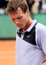 Czech's Tomas Berdych is concerned Royalty Free Stock Photo