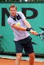 Czech's Tomas Berdych at French Open Royalty Free Stock Photo