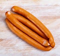 Czech thin sausages (Parky) Royalty Free Stock Photo