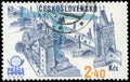 Czechoslovakia Postage stamp Royalty Free Stock Photo