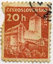Czechoslovakia stamp Royalty Free Stock Photo