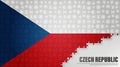 CzechRepublic jigsaw flag background Royalty Free Stock Photo